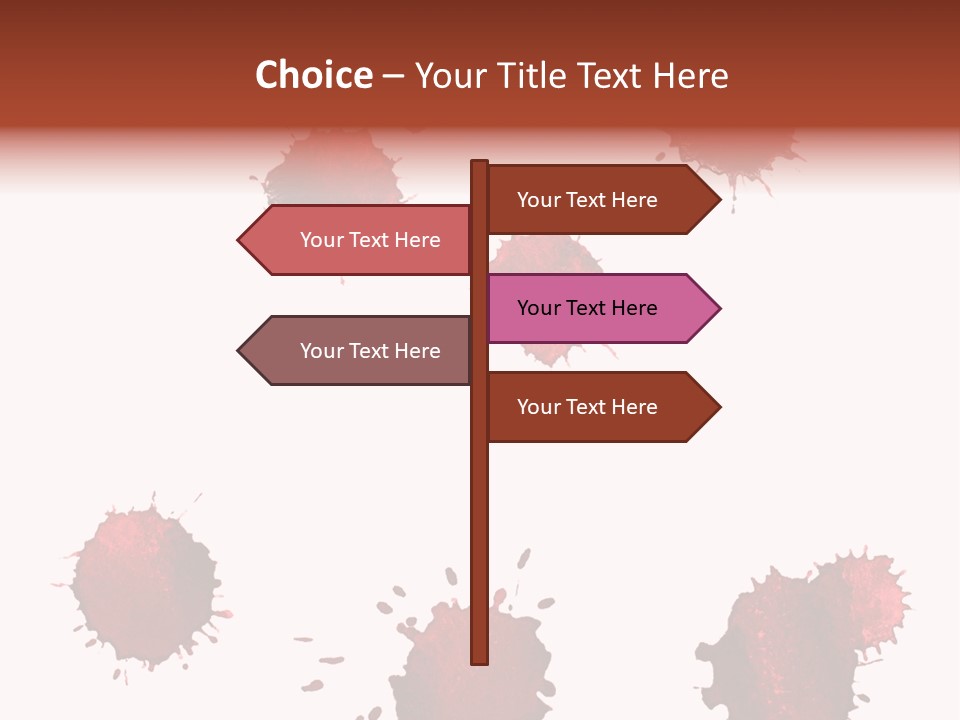Smudge Droplet Blot PowerPoint Template