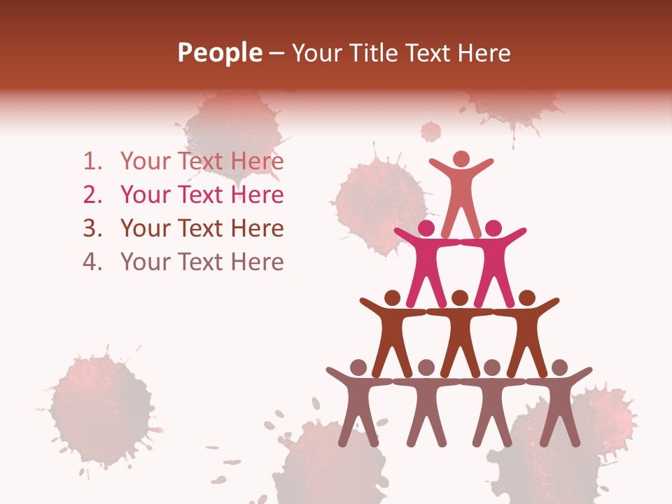 Smudge Droplet Blot PowerPoint Template