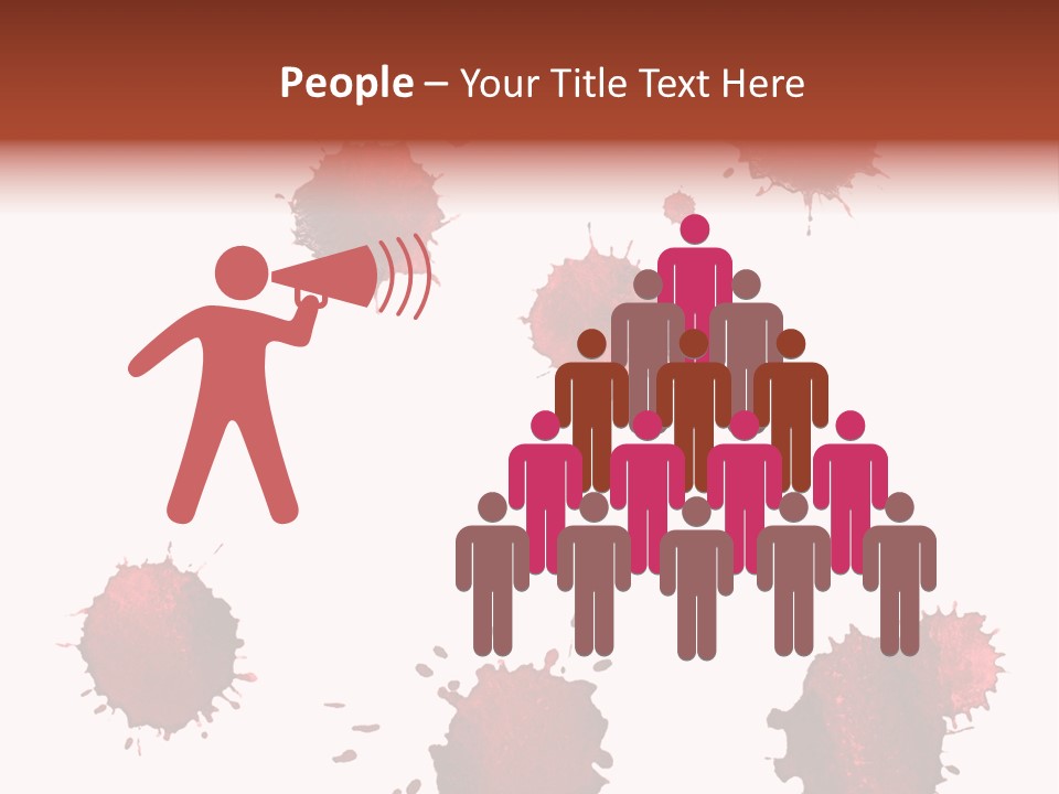 Smudge Droplet Blot PowerPoint Template