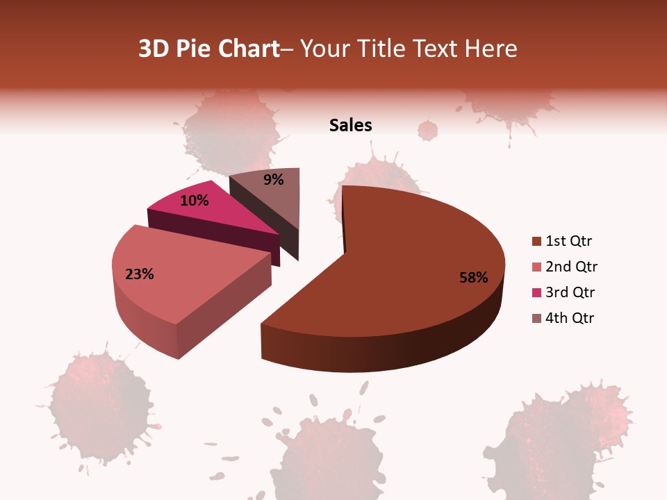Smudge Droplet Blot PowerPoint Template