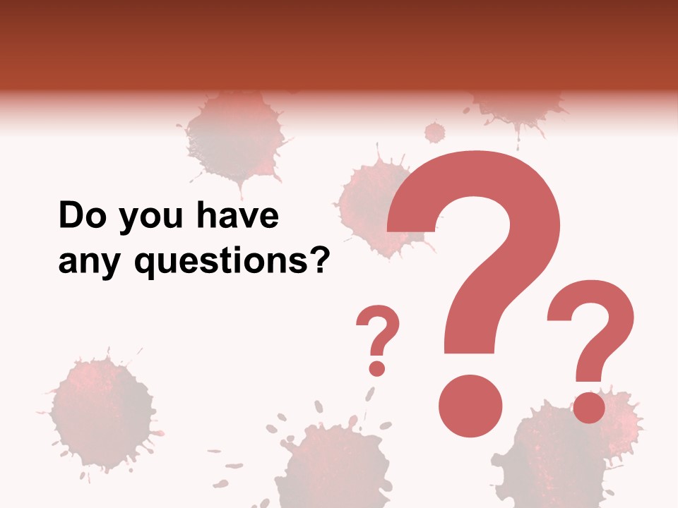 Smudge Droplet Blot PowerPoint Template