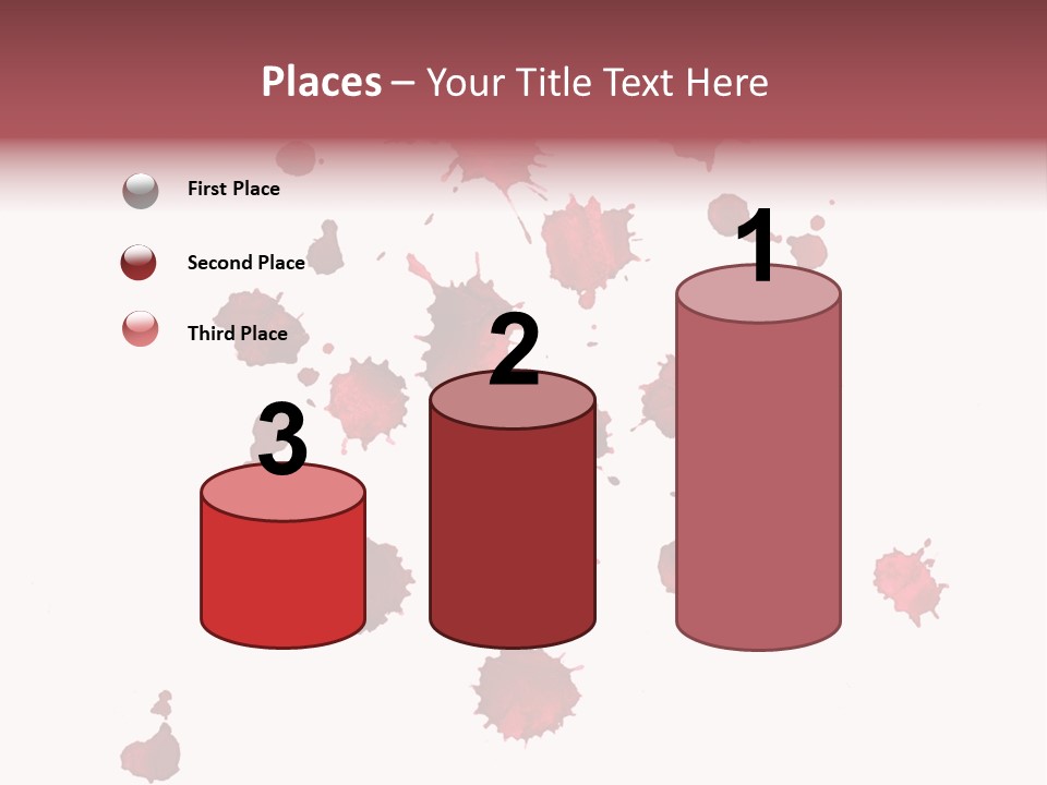 Rough Orange Droplet PowerPoint Template