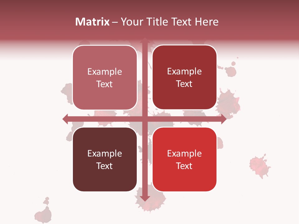 Rough Orange Droplet PowerPoint Template