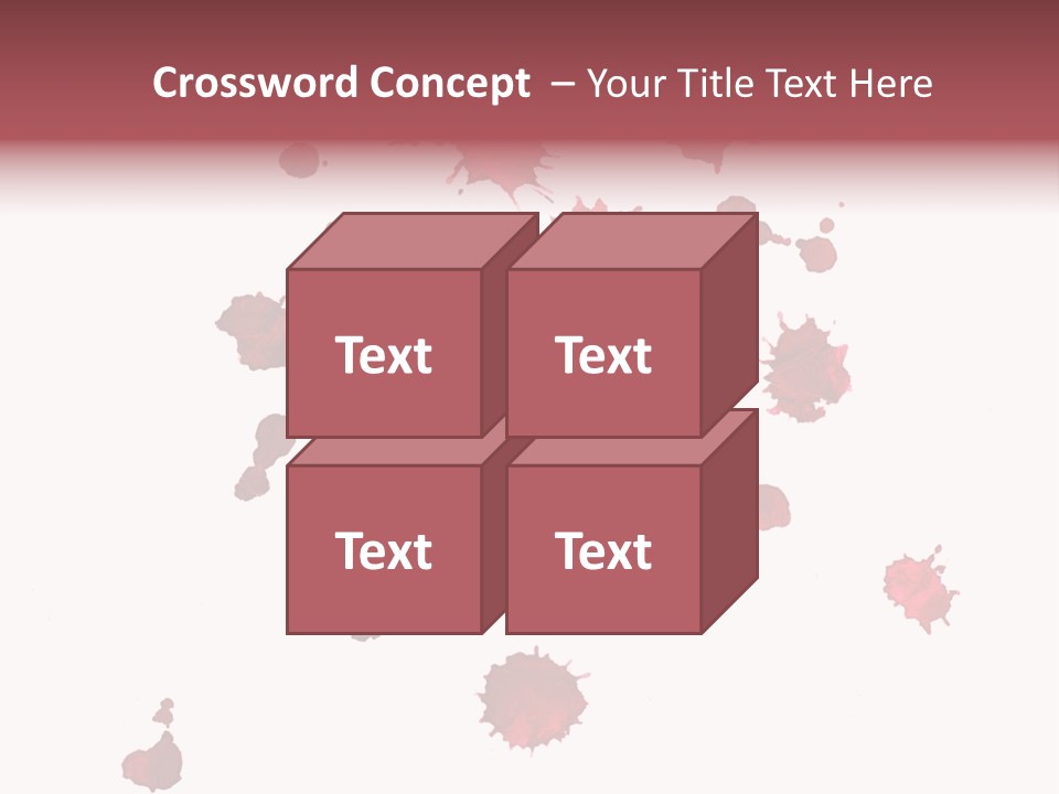 Rough Orange Droplet PowerPoint Template