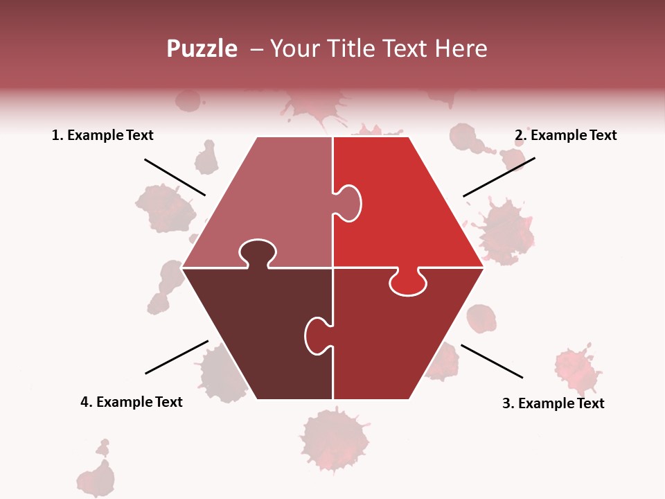 Rough Orange Droplet PowerPoint Template