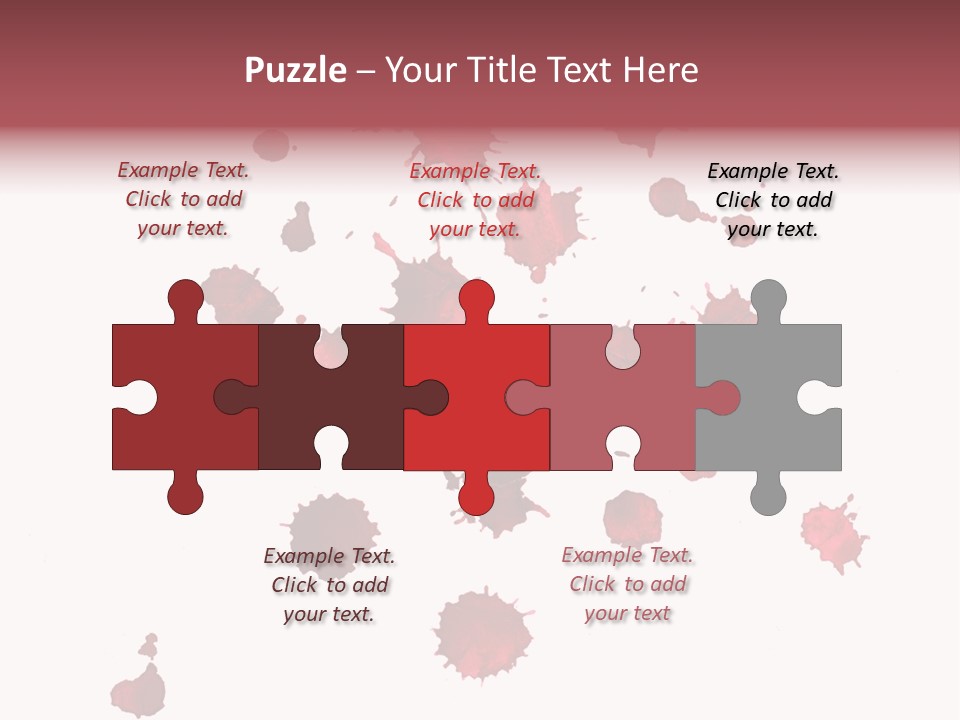 Rough Orange Droplet PowerPoint Template