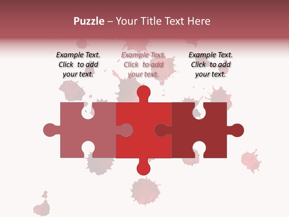 Rough Orange Droplet PowerPoint Template