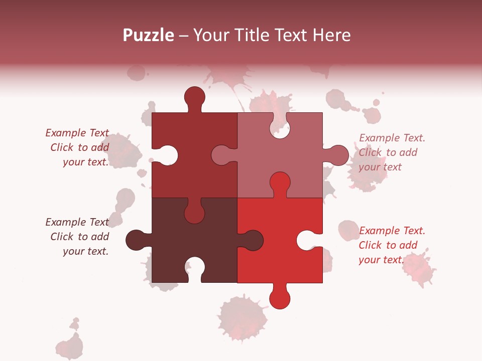 Rough Orange Droplet PowerPoint Template