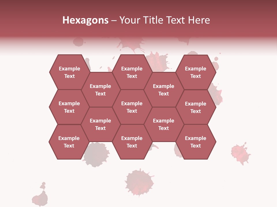 Rough Orange Droplet PowerPoint Template