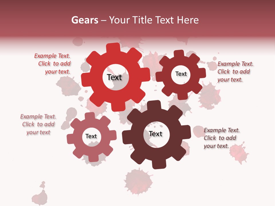 Rough Orange Droplet PowerPoint Template