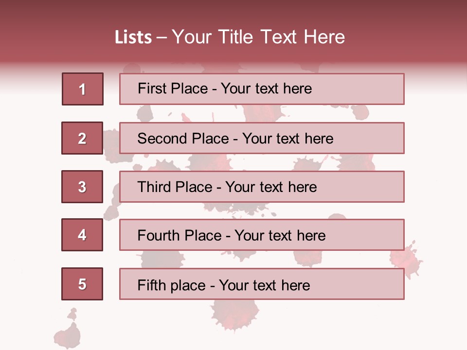 Rough Orange Droplet PowerPoint Template
