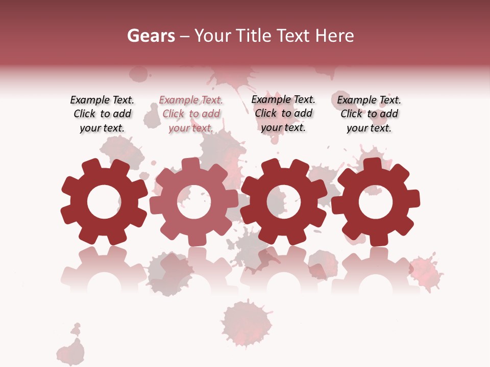 Rough Orange Droplet PowerPoint Template