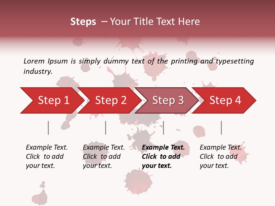 Rough Orange Droplet PowerPoint Template