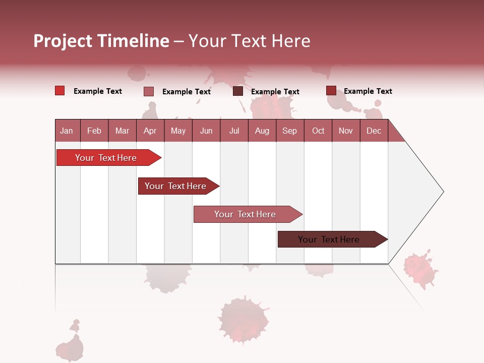 Rough Orange Droplet PowerPoint Template