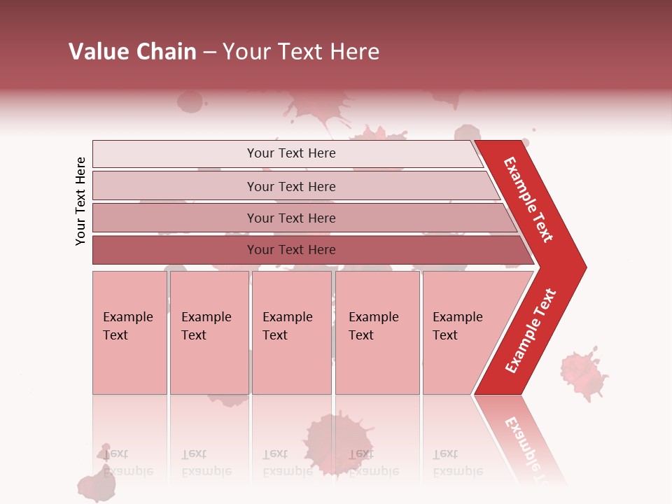 Rough Orange Droplet PowerPoint Template