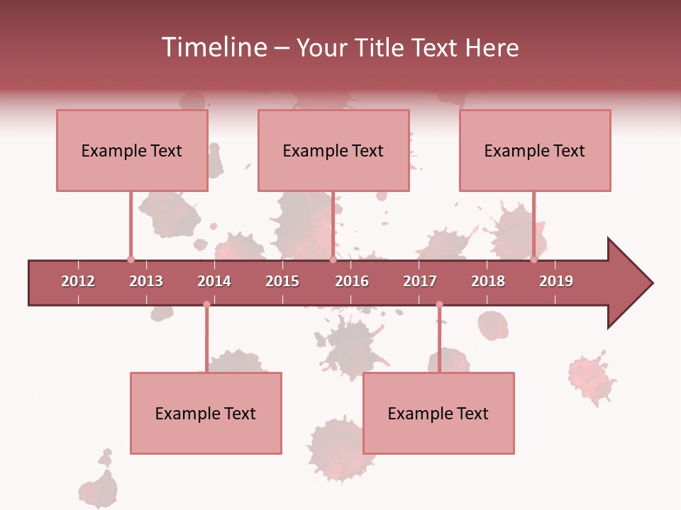 Rough Orange Droplet PowerPoint Template