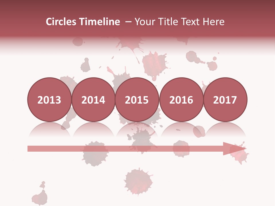 Rough Orange Droplet PowerPoint Template