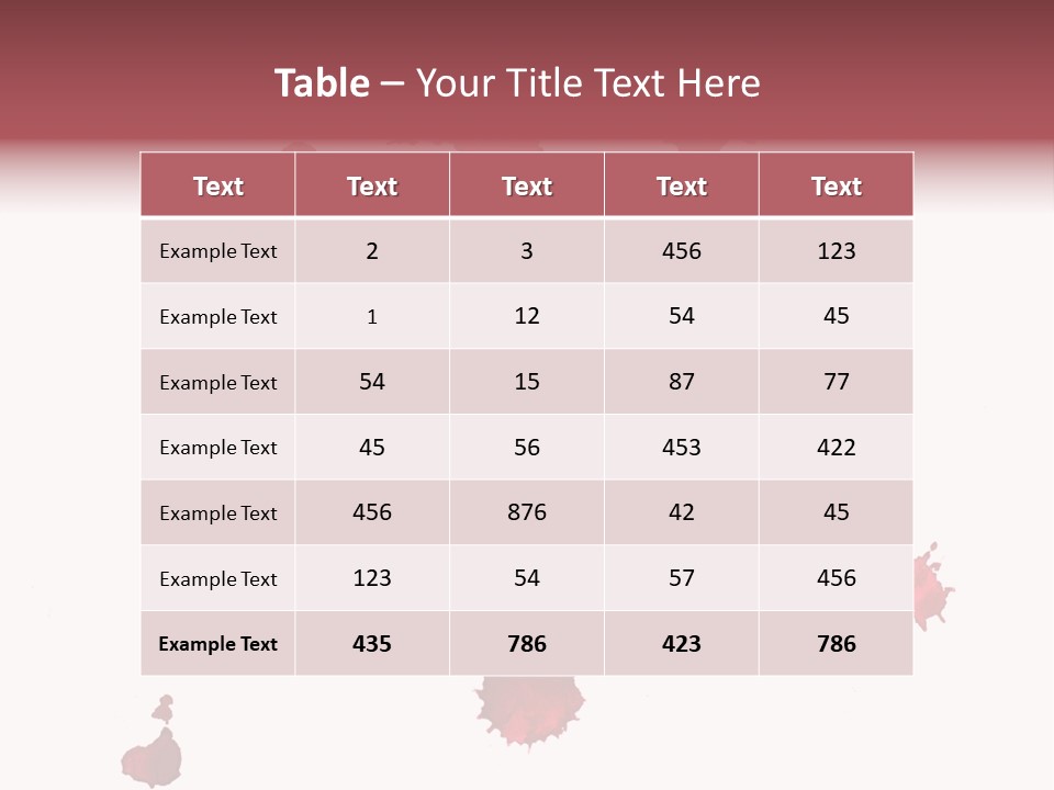 Rough Orange Droplet PowerPoint Template