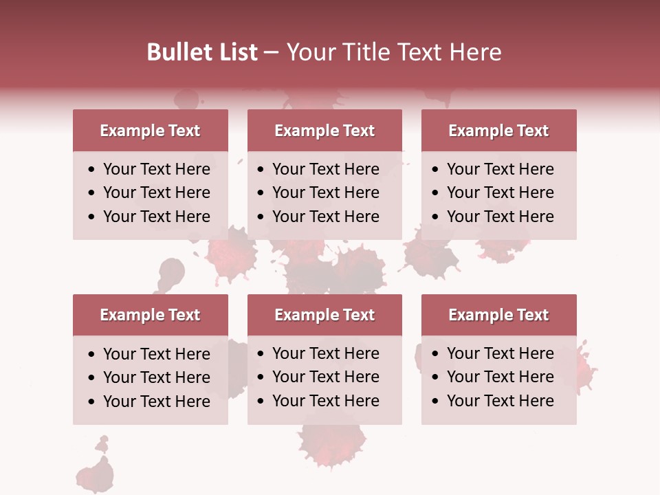 Rough Orange Droplet PowerPoint Template