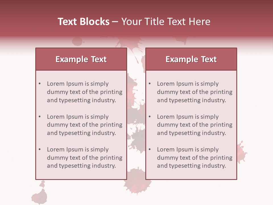 Rough Orange Droplet PowerPoint Template