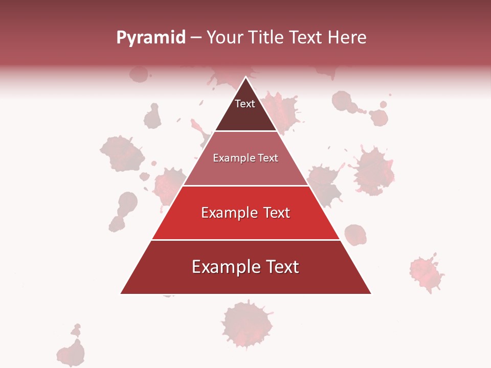 Rough Orange Droplet PowerPoint Template