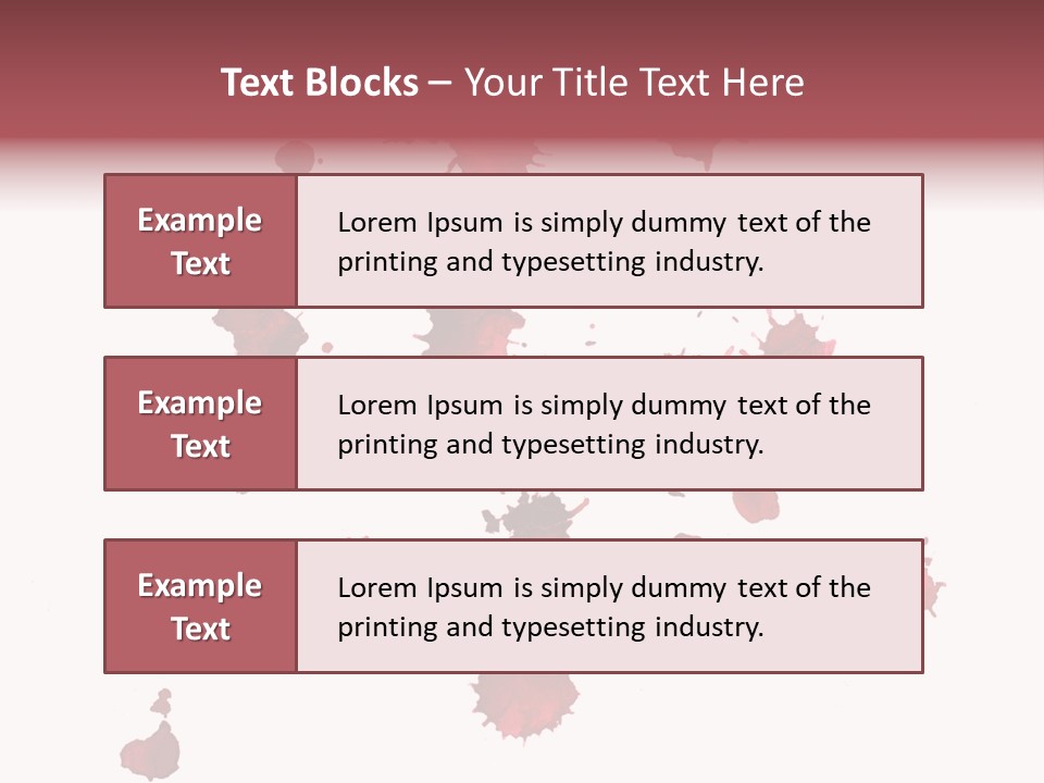 Rough Orange Droplet PowerPoint Template
