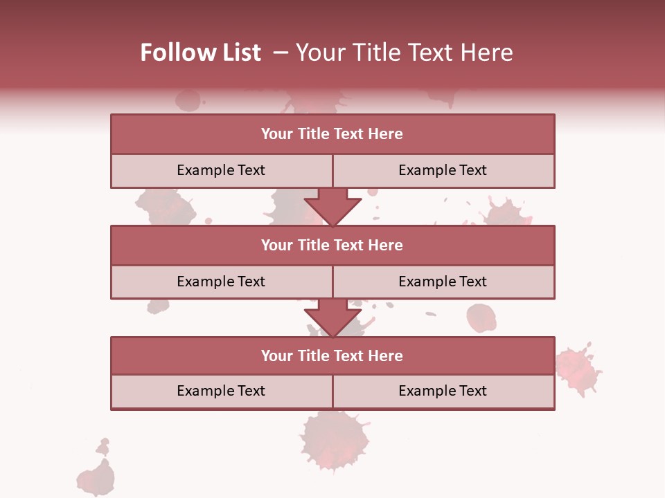 Rough Orange Droplet PowerPoint Template