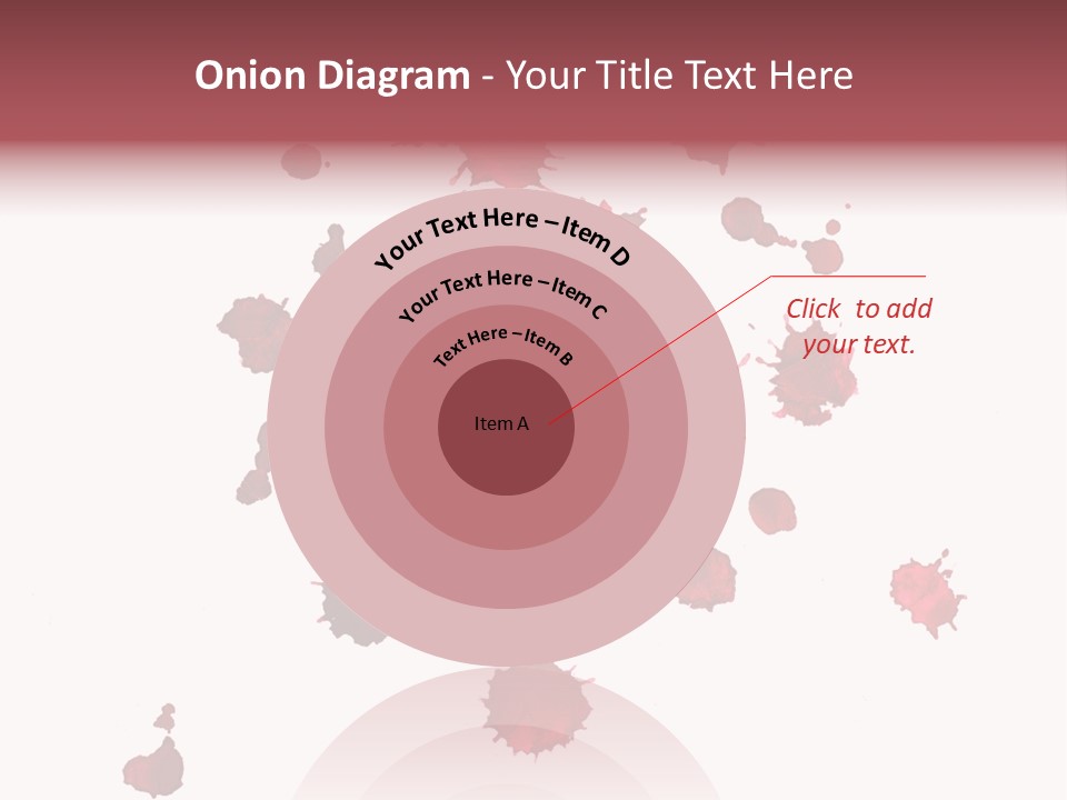 Rough Orange Droplet PowerPoint Template