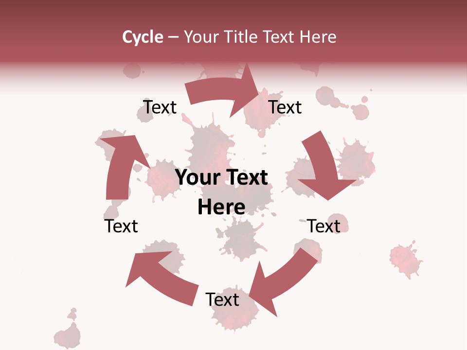 Rough Orange Droplet PowerPoint Template