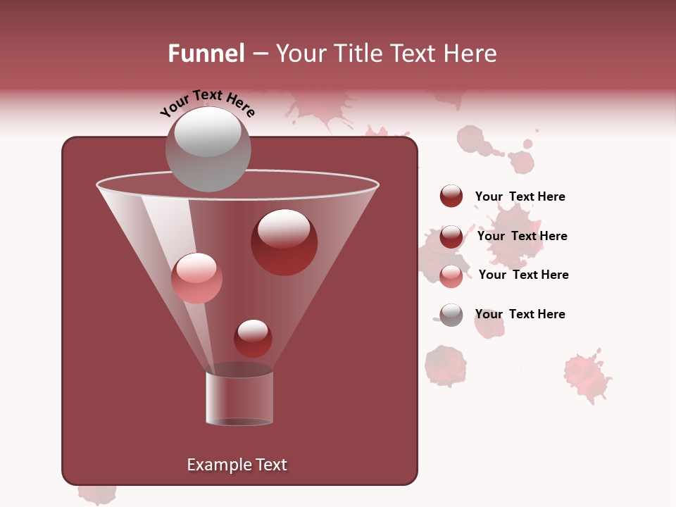 Rough Orange Droplet PowerPoint Template