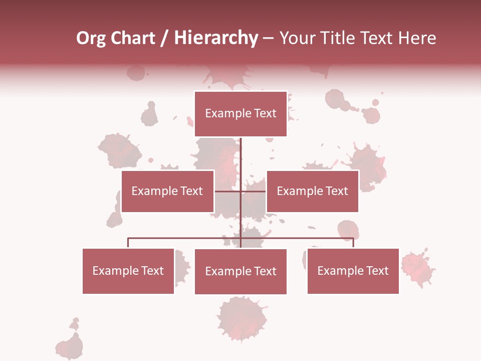 Rough Orange Droplet PowerPoint Template