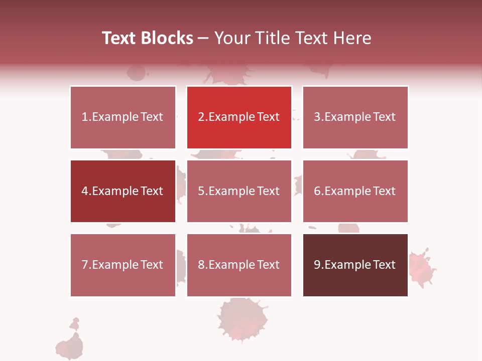 Rough Orange Droplet PowerPoint Template