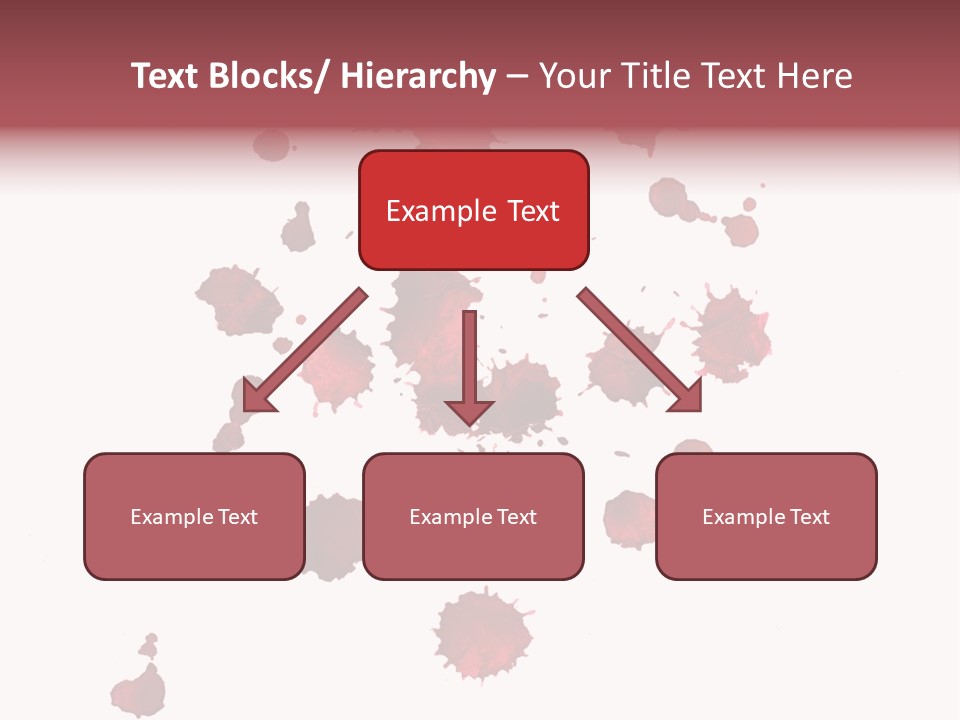 Rough Orange Droplet PowerPoint Template
