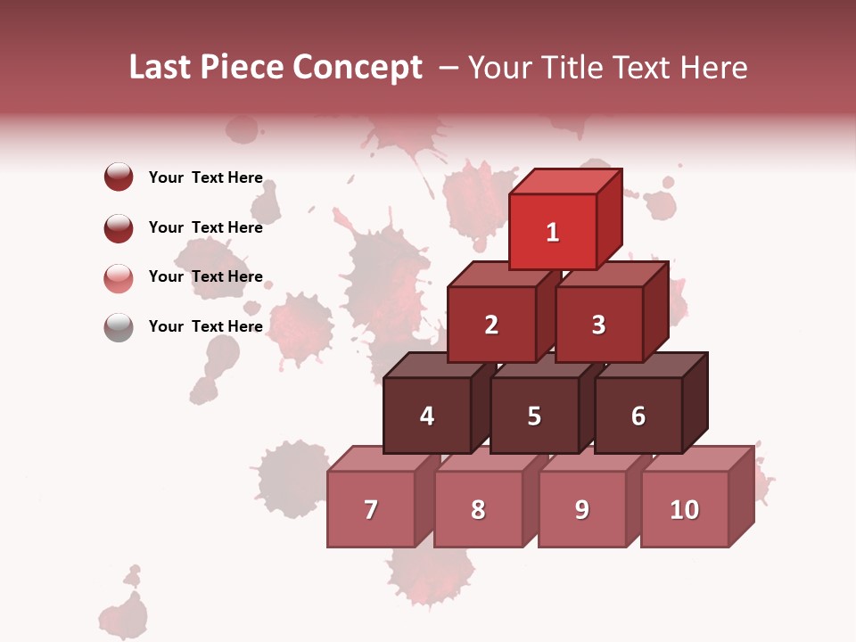 Rough Orange Droplet PowerPoint Template