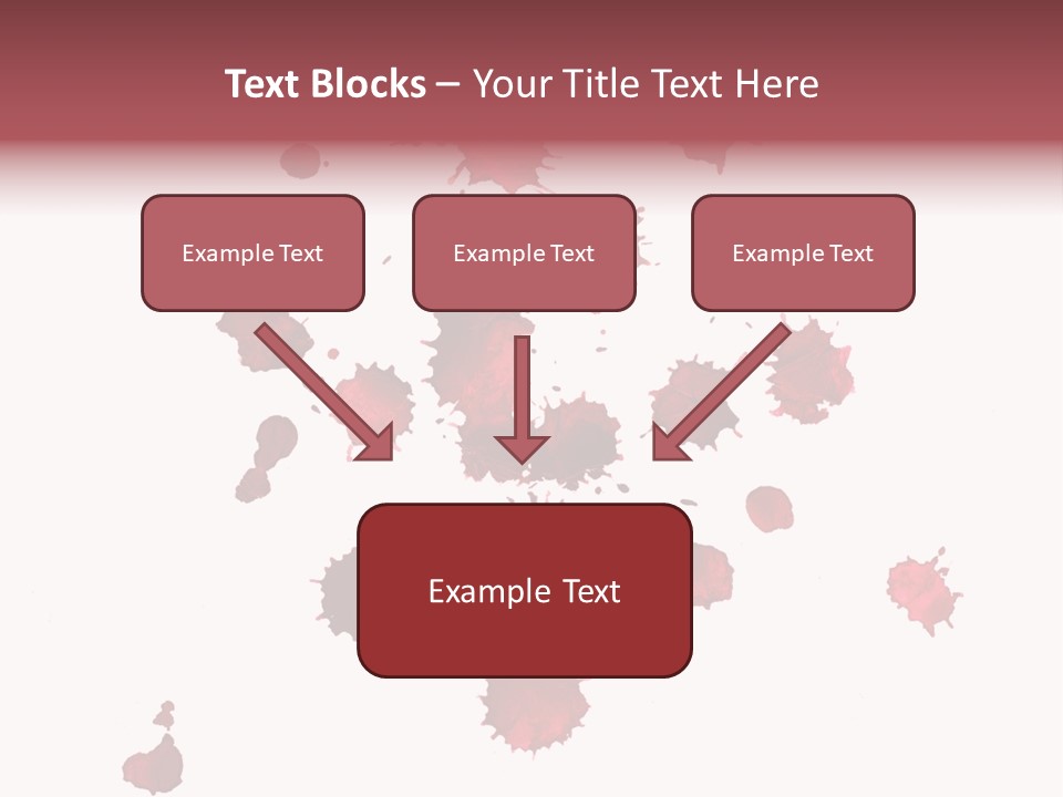 Rough Orange Droplet PowerPoint Template