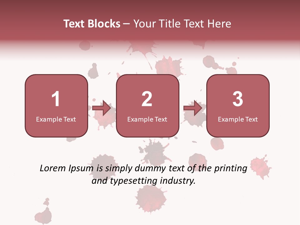 Rough Orange Droplet PowerPoint Template