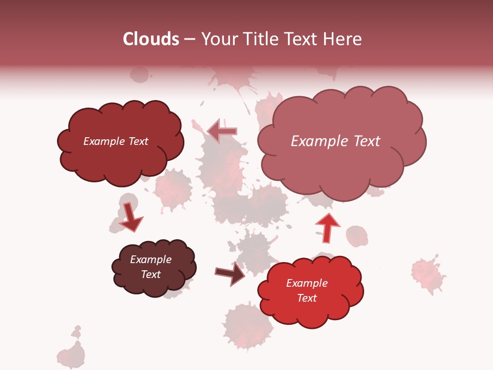 Rough Orange Droplet PowerPoint Template