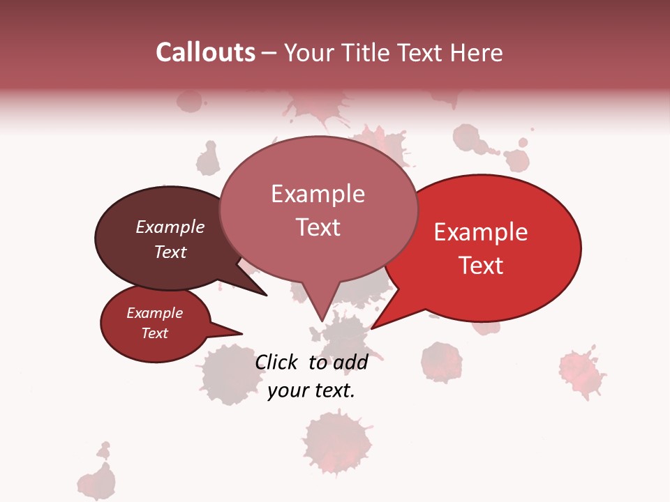 Rough Orange Droplet PowerPoint Template