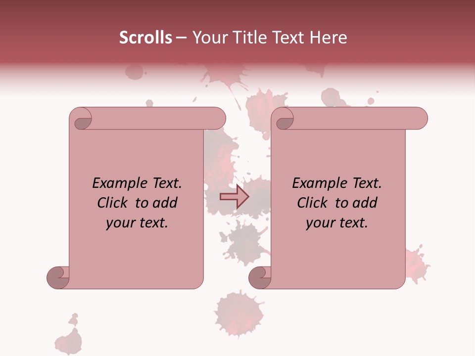 Rough Orange Droplet PowerPoint Template