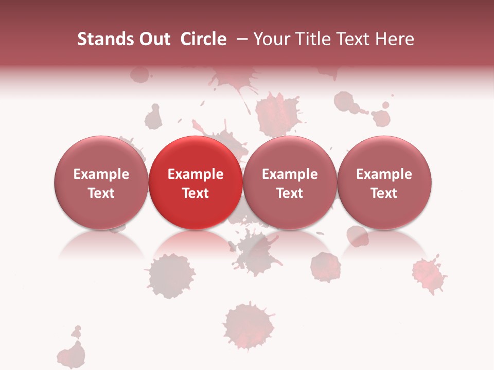 Rough Orange Droplet PowerPoint Template