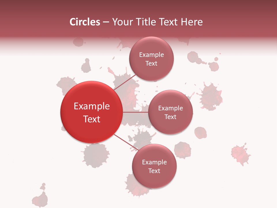 Rough Orange Droplet PowerPoint Template