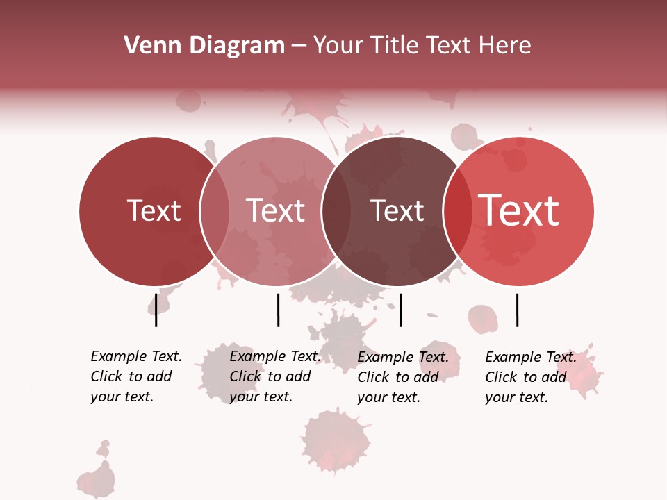 Rough Orange Droplet PowerPoint Template