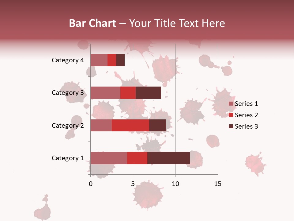 Rough Orange Droplet PowerPoint Template