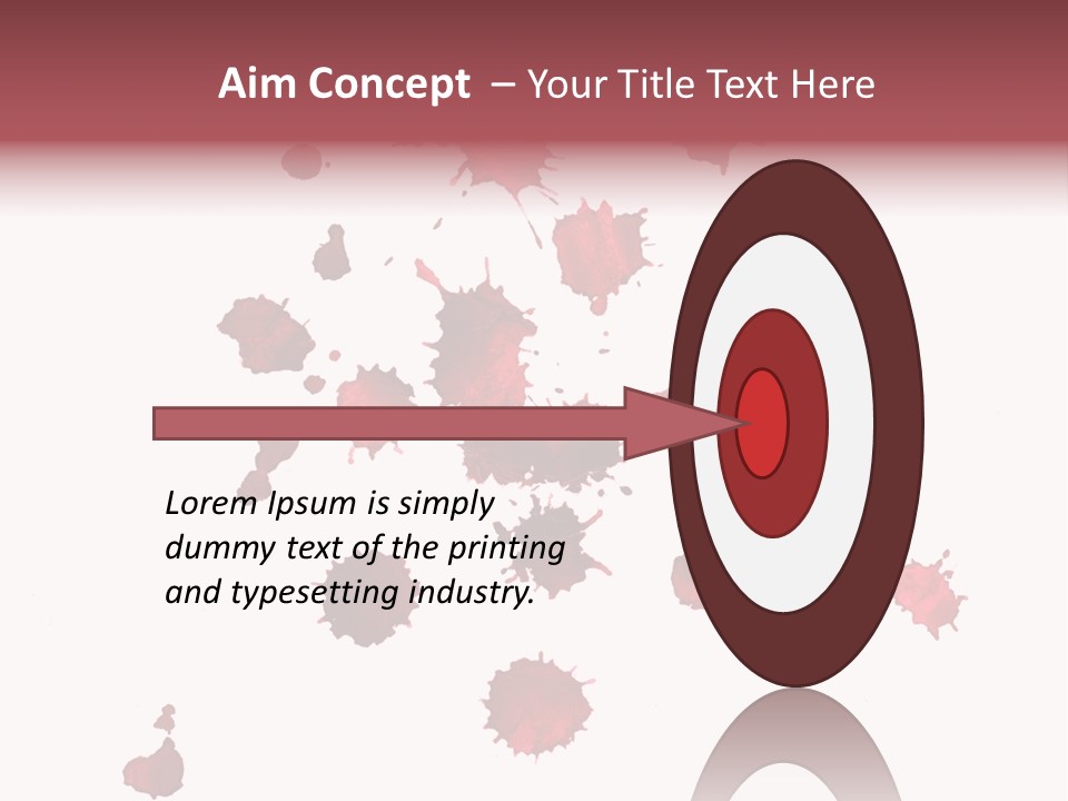 Rough Orange Droplet PowerPoint Template