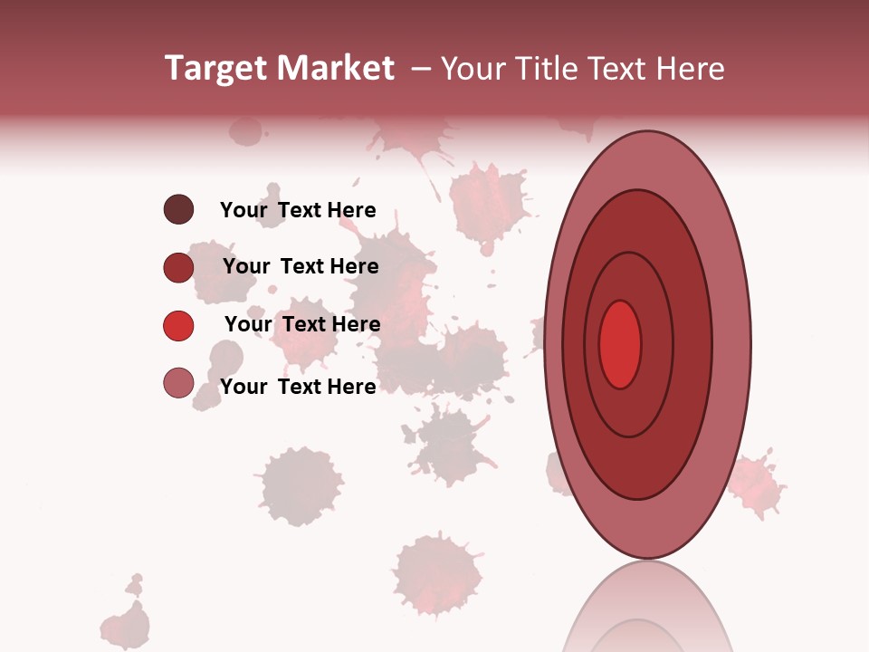 Rough Orange Droplet PowerPoint Template