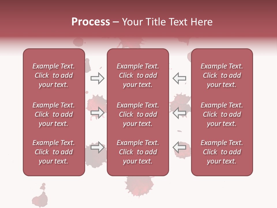 Rough Orange Droplet PowerPoint Template
