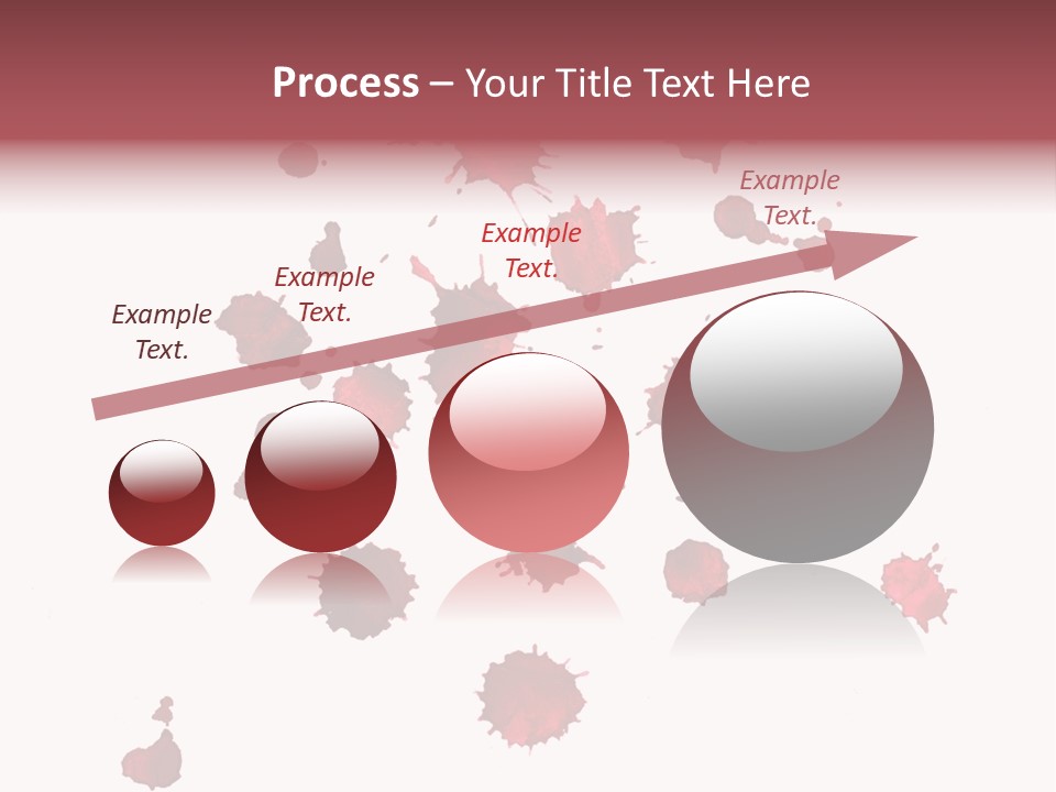 Rough Orange Droplet PowerPoint Template