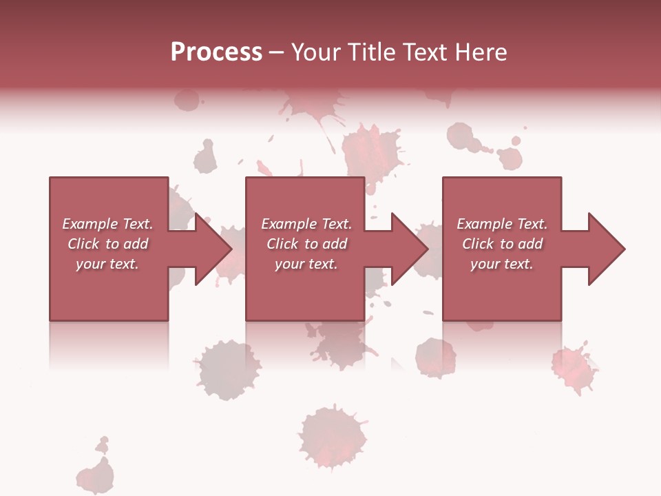 Rough Orange Droplet PowerPoint Template