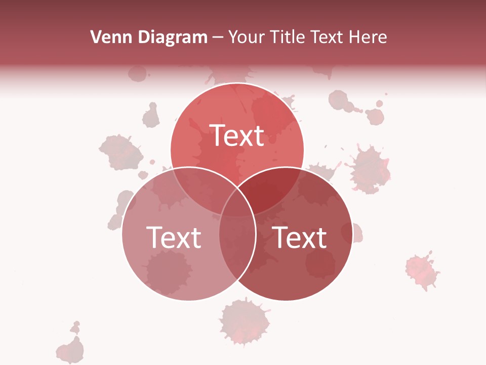 Rough Orange Droplet PowerPoint Template