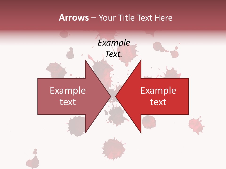 Rough Orange Droplet PowerPoint Template